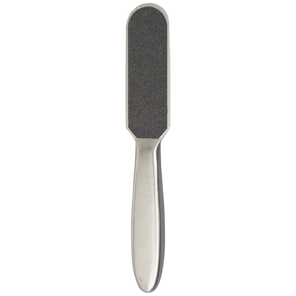 ForPro Professional Collection Stainless Steel Pedi File Kit - 100% Sanitizable Pedicure Tool | 12 Refill Strips, 8.5" L