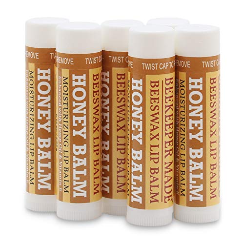 Beekeeper Made Beeswax Bulk Lip Balm 40 Count | for Men Women and Children. Great Gifts Showers & More