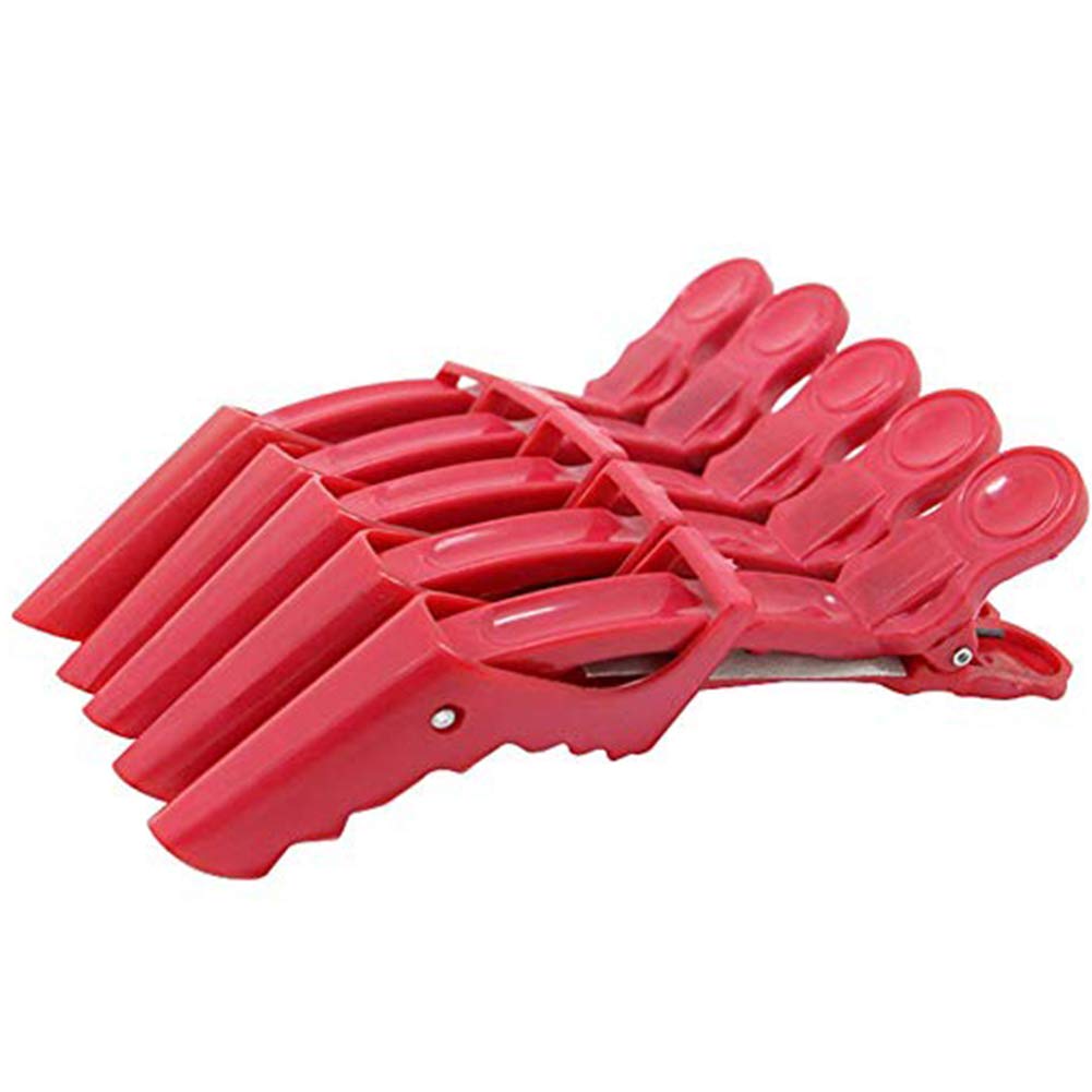 TINTON LIFE® 20Pcs Hair Clips Salon Hair Styling Sectioning Clips Non-Slip DIY Accessories Hairgrip for Women and Girls (Red)