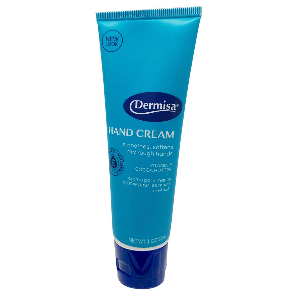 Dermisa Hand Cream - Fast-Absorbing Cocoa Butter & Vitamin E Moisturizer for Dry Hands - 3.0 Oz
