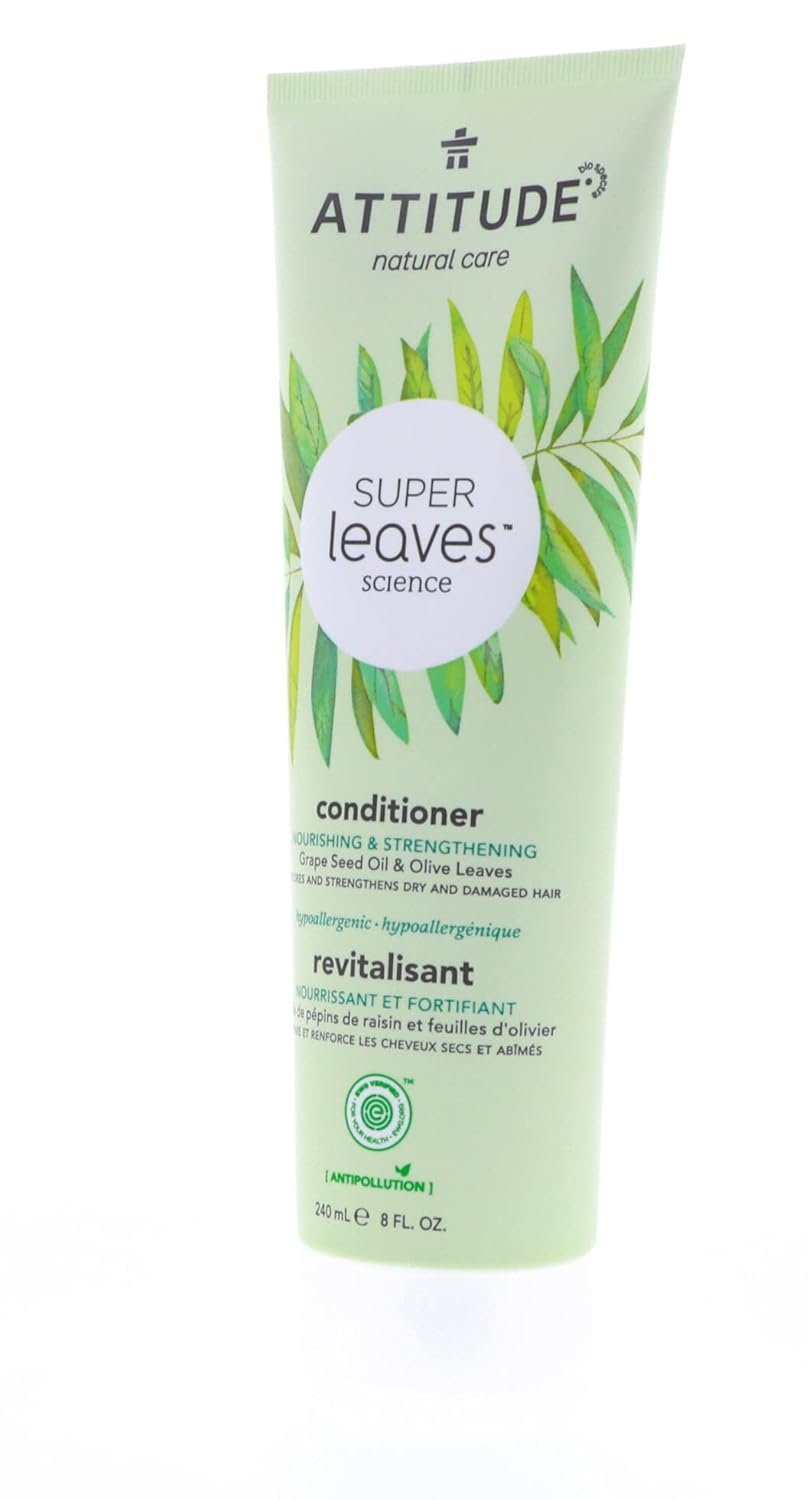 Attitude Natural Conditioner - Nourishing & Strengthening with Grape Seed Oil | 8 oz (240 ml)