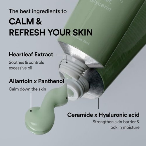 Abib Heartleaf Cream - Calming Facial Cream for Sensitive Skin | 2.53 fl oz