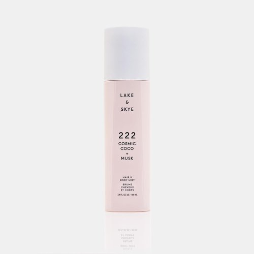 Lake & Skye 222 Cosmic Coco + Musk Hair & Body Mist - Hydrating & Softening 3.4 Fl Oz (100 mL)