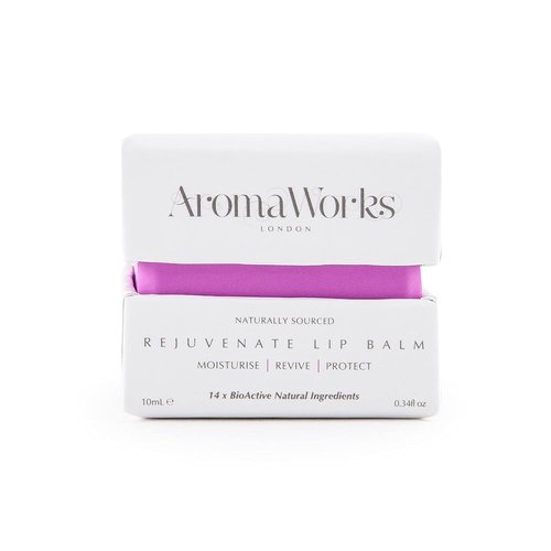 AromaWorks London Rejuvenate Lip Balm - Deeply Moisturizing Lip Treatment - Protects Against Weather - 0.34 Oz