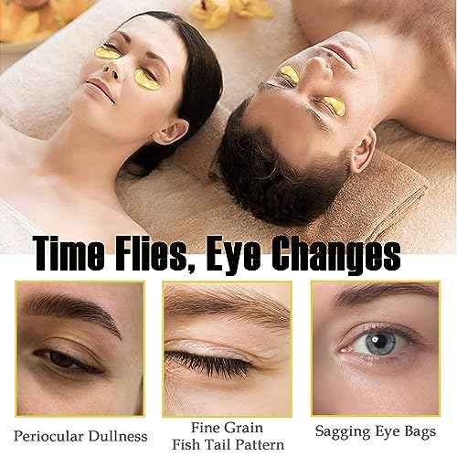 30 Pairs Lip Masks & 24K Gold Eye Masks,Crystal Gel Collagen Eye Patches for Puffy Eyes,Moisturizing Cooling Skin Lines Dark Circles,Wrinkles,Bachelorette Party Favors,Bulk Gifts,Stocking Stuffers