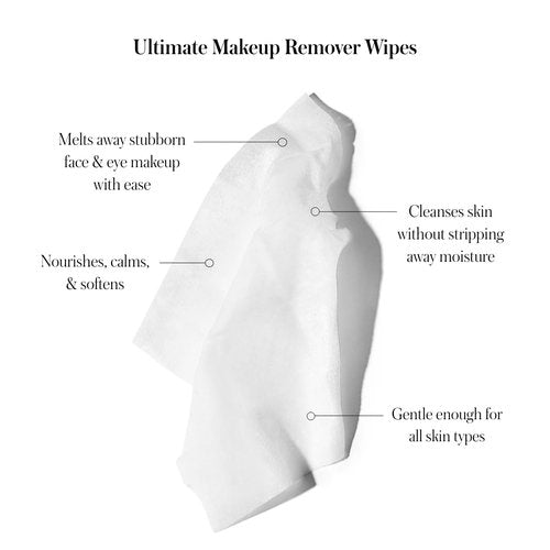 RMS Beauty Makeup Remover Wipes - Gentle Hypoallergenic Cleansing Towelettes for All Skin Types | 30 Count Pack