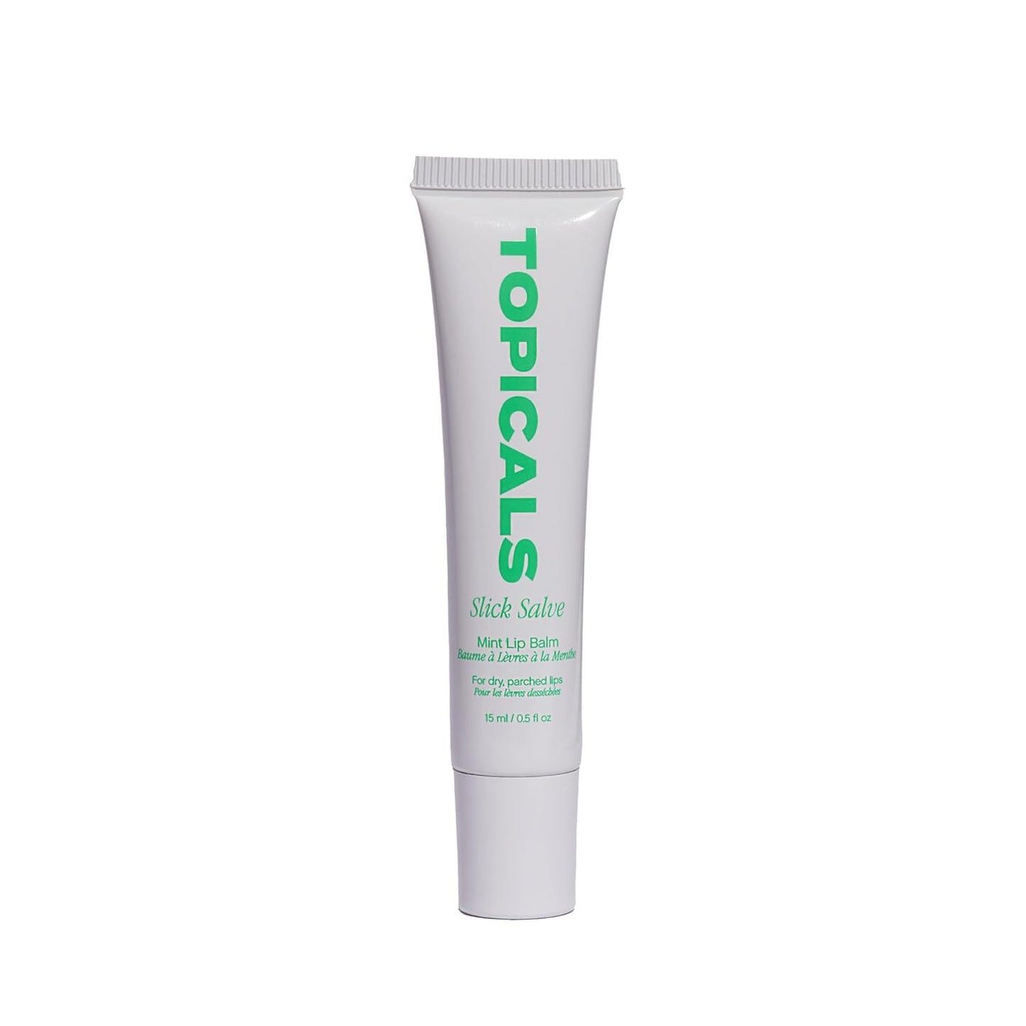 Topicals Slick Salve Mint Lip Balm - Soothes Discomfort & Strengthens Barrier | Vegan, Paraben-Free, 0.5 Fl Oz