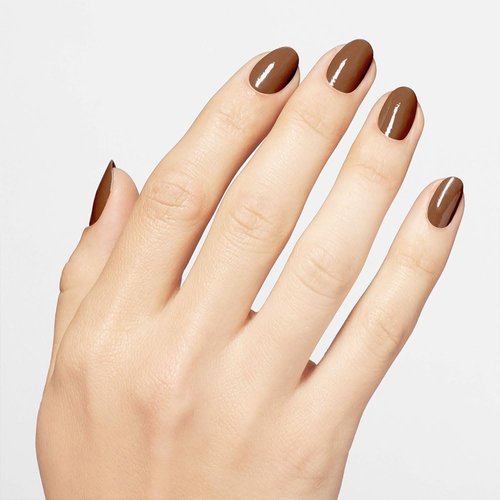 OPI Nail Lacquer Material Gowrl | Opaque Dark Brown Crème Chip Resistant Nail Polish Your Way Collection