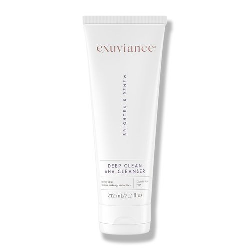 Exuviance Deep Clean AHA Foaming Face Cleanser - Soap-Free Makeup Remover with Glycolic Acid | 7.2 fl. oz.