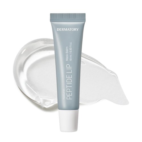 DERMATORY Hyalluron Peptide Volume Lip Mask Balm - Hydrating & Moisturizing for Day & Night (10ml)