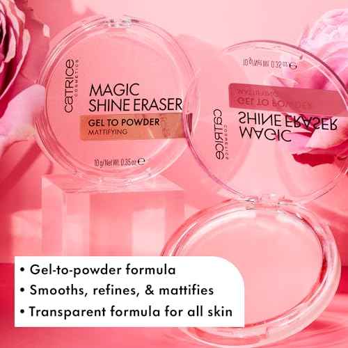 Catrice | Magic Shine Eraser Gel-To-Powder | Instant Matte, Soft-Focus Effect | Transparent, Travel-Friendly Formula | Vegan & Cruelty Free