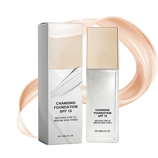 Skiennix Color Changing Foundation - Hydrating, Lightweight Liquid for Mature Skin | Universal Tone (1PC)