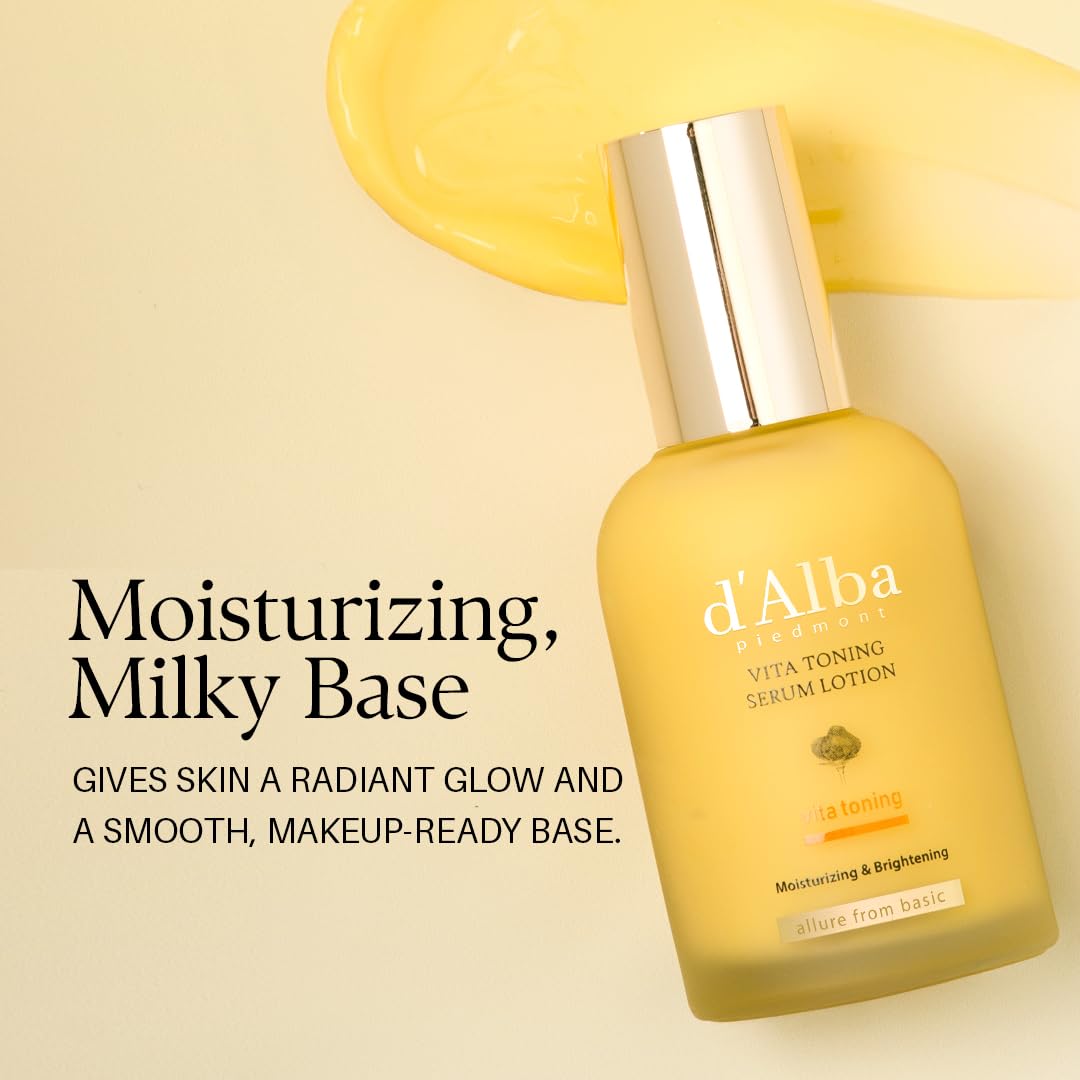 White Truffle Moisturizing Serum Lotion, Milky Lotion, Lightweight, Deep Hydration, Face Moisturizer, Glass Skin (3.38 fl oz.)
