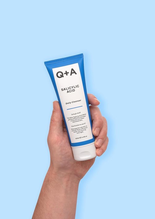 Q+A Salicylic Acid Daily Cleanser - Exfoliating Face Wash for Clear Skin & Breakout Control, 125ml