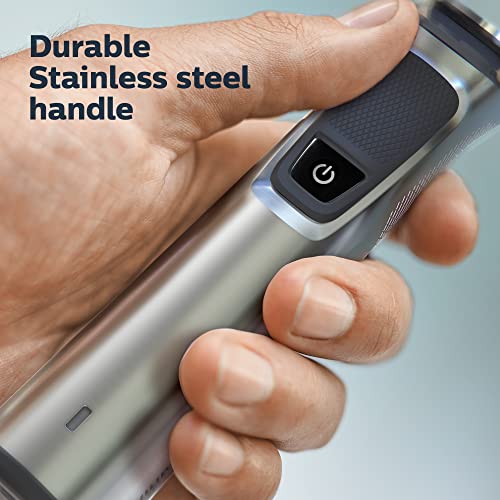 Philips Norelco Multigroom Series 9000-21 Piece Men's Grooming Kit for Beard, Body, face, Nose, Ear Hair Trimmer w/Premium Storage case, MG9510/60