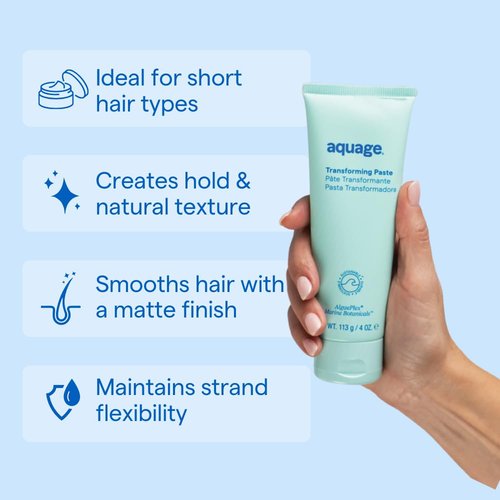 AQUAGE Transforming Paste - Ultra-Firm Hold Texturizer for Flexible Styling - 4 oz