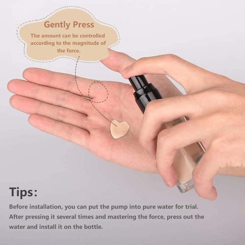 Maybelline 2PCS Replacement Press Cover - Air Pump for Fit Me Matte + Poreless Foundation (Black)