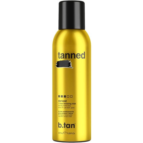 b.tan Self Tanner Bronzing Mist - Fast 1 Hour Express Sunless Tanning Spray for Dark Glow, 7 Fl Oz