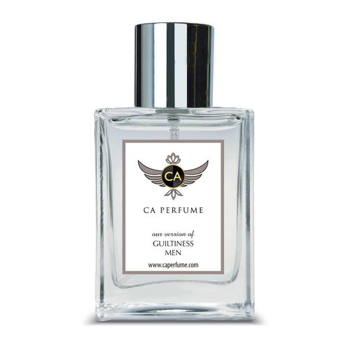 CA Perfume Impression of Guiltiness Men for Men Amber Woody Fragrance Long Lasting Mens Cologne Eau De Parfum 1.7 Fl Oz 50ml