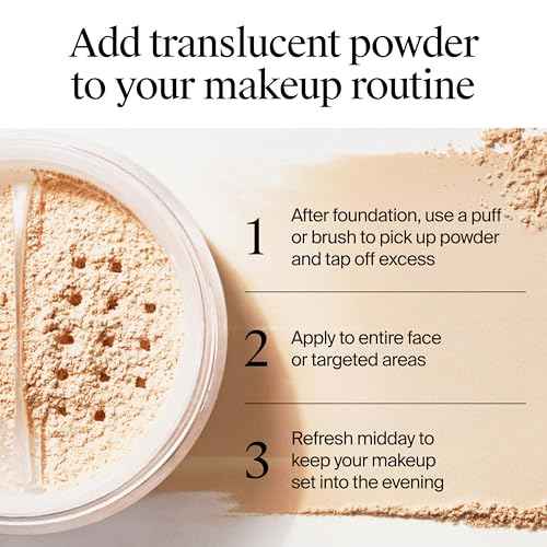 Neutrogena Hydro Boost Translucent Loose Setting Powder with Purified Hyaluronic Acid for Smooth Skin, Blurs Imperfections and Sets Makeup, Lightweight Face Powder, .44 oz