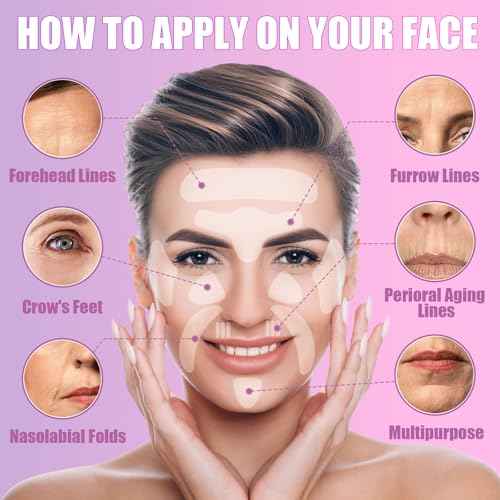 Facial Wrinkle Patches,Anti Wrinkle Smoothing Strips,Set of Reusable Face Tape for Reducing Forehead Eye and Upper Lip Patches,All in One Treatment 208 Pcs