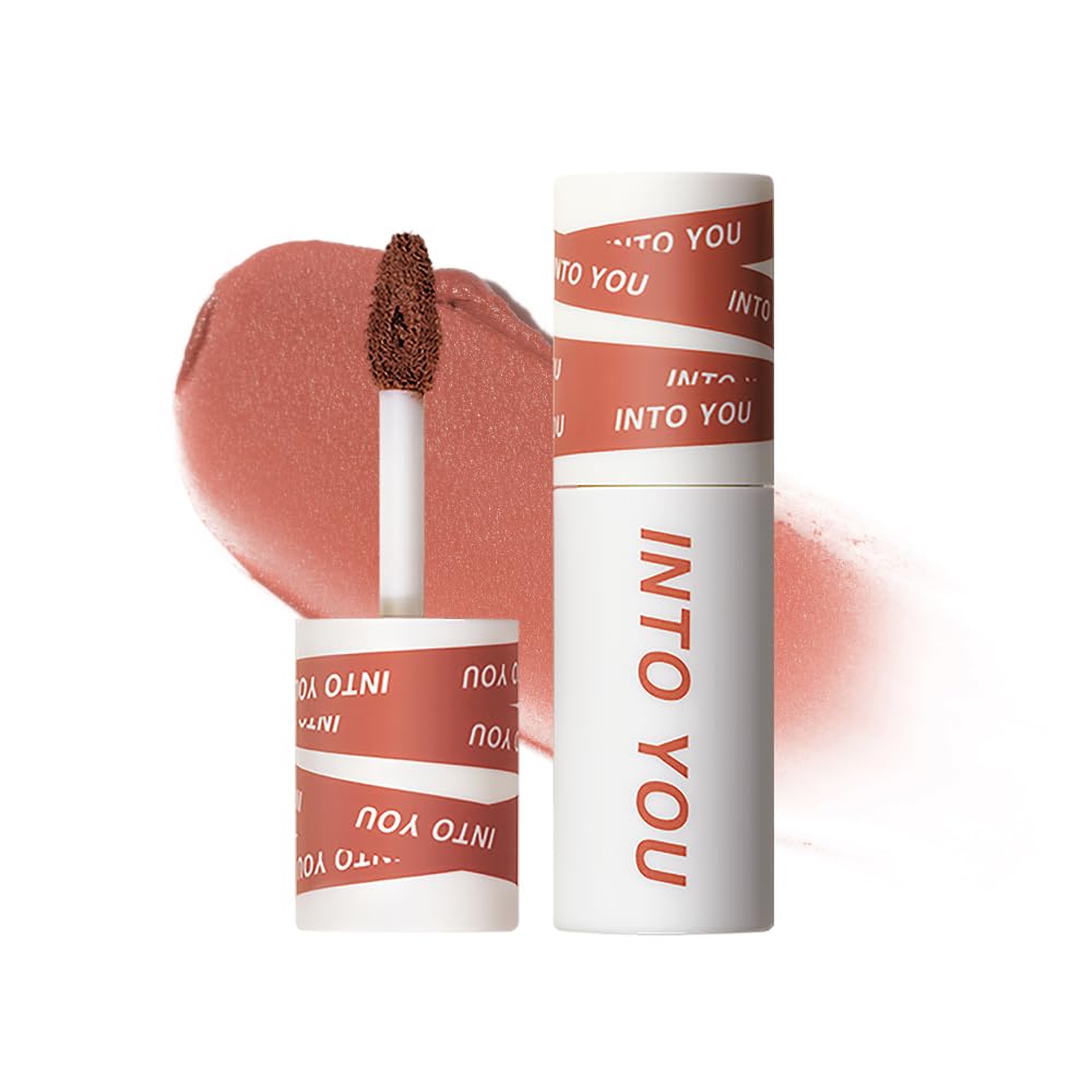Skiennix Matte Nude Lipstick - Waterproof Liquid Formula for Long-Lasting Wear | Dual-Use for Lips & Cheeks