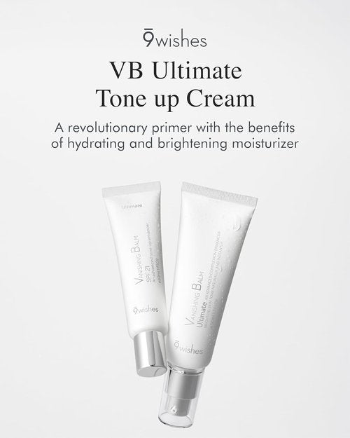 9 Wishes VB Ultimate Tone-Up Cream - Hydrating Face Moisturizer with Niacinamide & Glutathione | 1.7 Fl. Oz.
