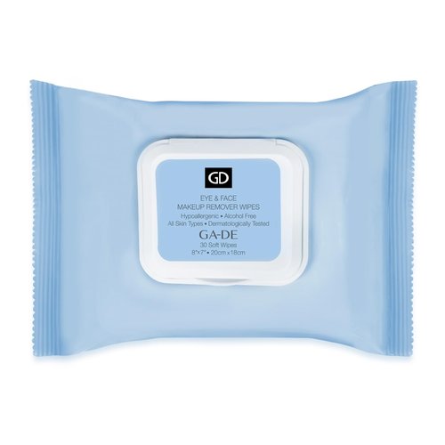 GA-DE Eye and Face Makeup Remover Wipes - Ultra Soft Face Wipes - with Aloe Vera, Chamomile, Vitamins B5 and E for Nurtured, Clean Skin - 30 Count