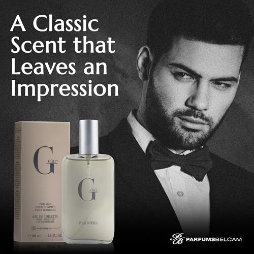 PB ParfumsBelcam G eàu Eau de Toilette Perfume Spray for Men - 3.4 Fl Oz Affordable Long Lasting Cologne, Modern Masculine Scent with Woody Citrus Fragrance Made with Premium Oils for All Day Use