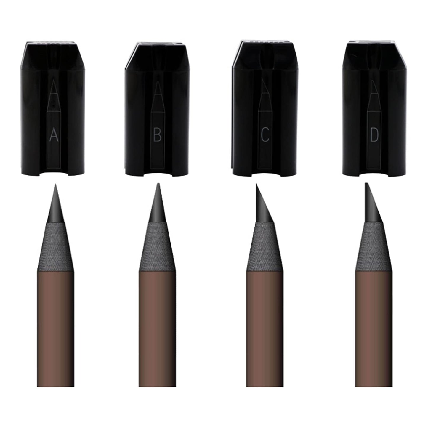 Duckbill Pencil Sharpener,Microblading Pencil Sharpener,4 in 1 Duckbill Sharpener,Eyebrow Pencil Sharpener,Duckbill Shape Eyebrow Pencil Shaper,Simple Eyebrow Pencil Sharpener for Salon