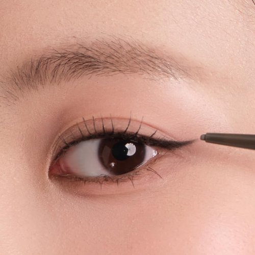 JUDYDOLL Ultrafine Eyeliner Gel Pencil - Smudge-Proof, Water-Resistant, Smooth Glide Formula | 01 Black Brown