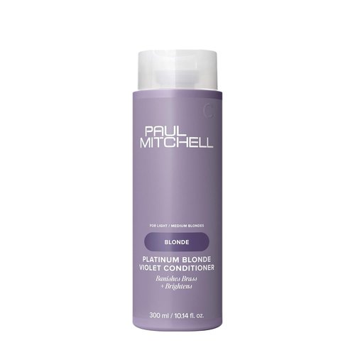 Paul Mitchell Platinum Blonde Violet Conditioner - Banish Brass & Brighten Light to Medium Blonde, Silver, Gray Hair