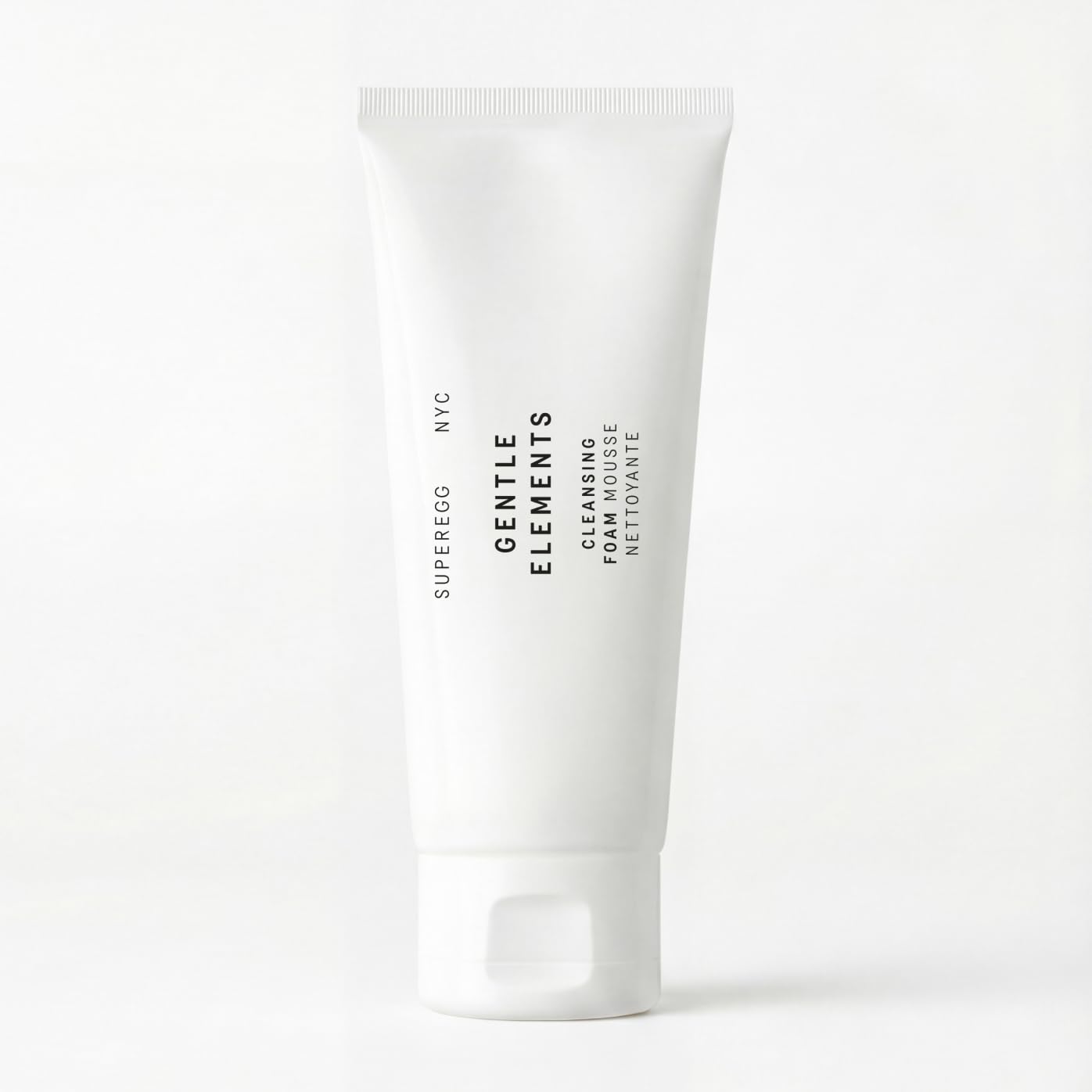 SUPEREGG Cleansing Foam - Gentle Elements Foaming Cream with Vitamin C & AHA for Youthful Skin | 100 ML / 3.4 FL OZ