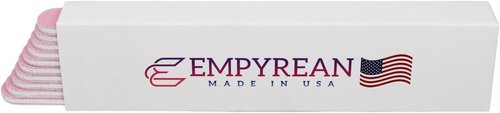 Empyrean Premium Nail Files - Fine 280/320 Extra Fine | Disinfectable & Washable | Pink Cushion File