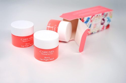 CARENEL Lip Sleeping Mask - Berry 3 Set | Moisturizing Overnight Treatment for Dry Lips
