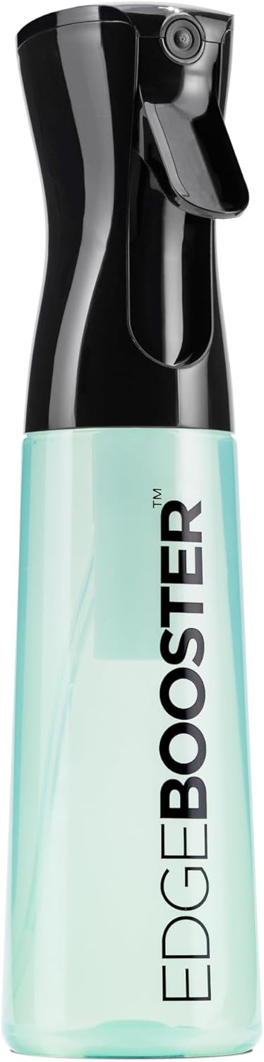 Style Factor Edge Booster Mist Spray Bottle - Continuous Ultra Fine Mist for Hair & More | 10.1oz Aqua Green