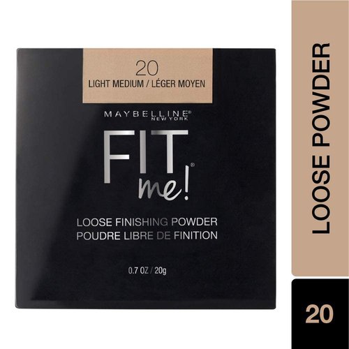 Maybelline Fit Me Loose Setting Powder - Lightweight Face Makeup & Finishing Powder, Light Medium, 2 Pack