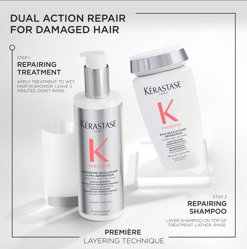 Premiere Strengthening Pre-Shampoo, Shampoo & Mask Set - Smooths & Strengthens Damaged Hair, All Types
