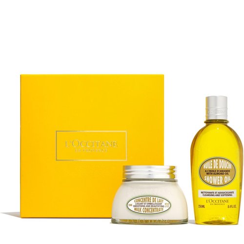 L'Occitane Softening Body Duo - Nourishing Lotion & Cream Set for Silky Smooth Skin