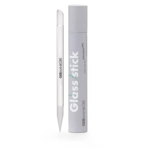 GERMANIKURE Clear Glass Cuticle Stick - Ethically Made Cuticle Pusher & Remover - Perfect for Callous & Dry Skin