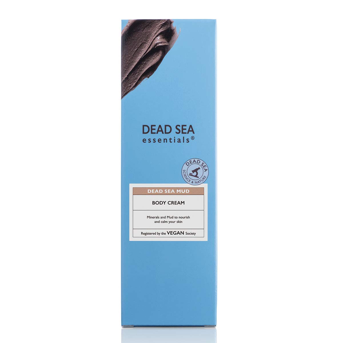 Dead Sea Essentials Mud Body Cream, Skincare Treatment for Dry and Sensitive Skin, Cruelty Free - 6.76 Fl oz, 200 ml