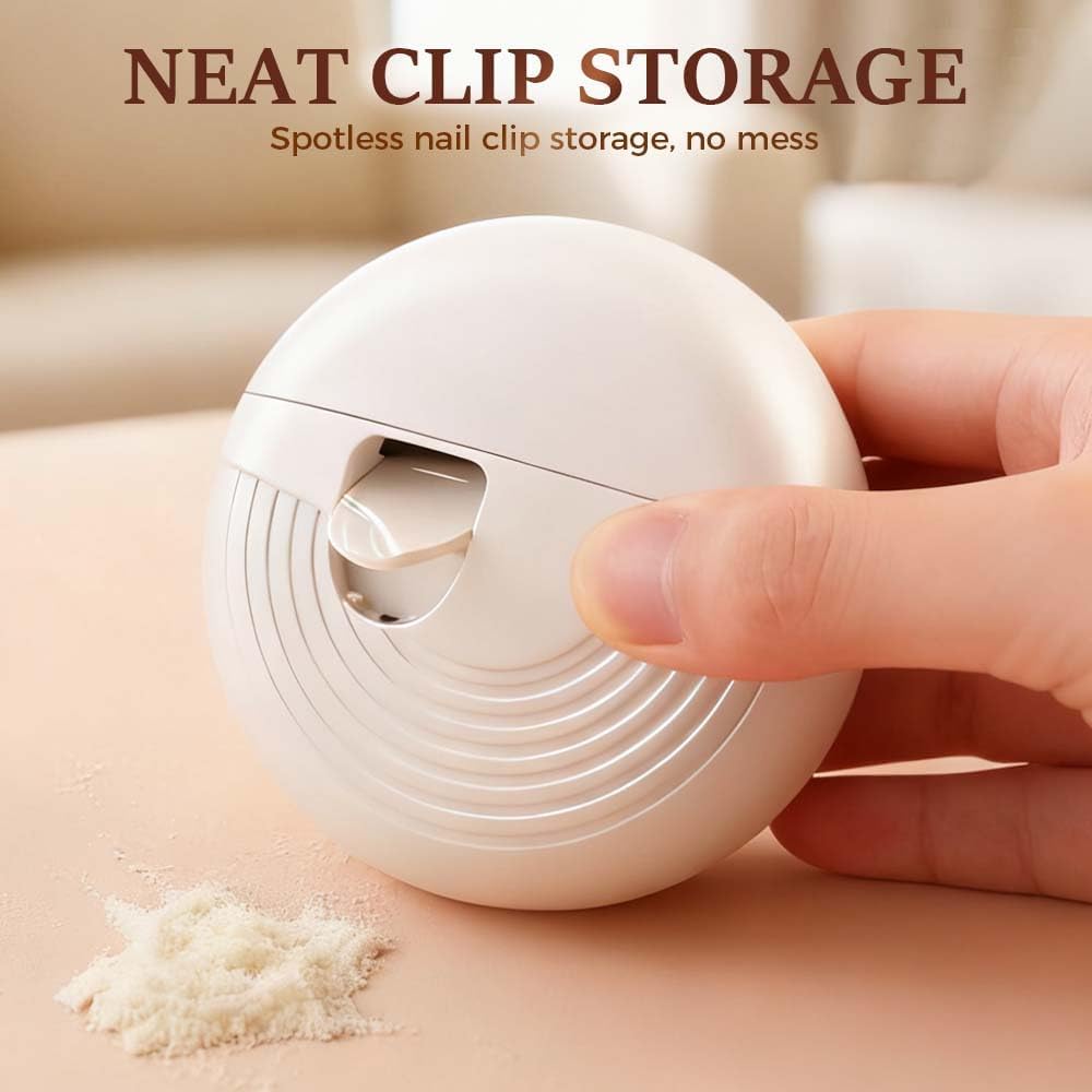 Electric Nail Clippers for Fingernails Toenails, 2026 New Automatic 2 in 1 Nail Trimmer with LED Light Cordless, Clip Storage, Rechargeable Nails Clippers for Adults Seniors (White)