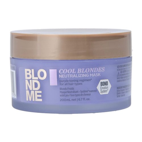 BlondMe Cool Blondes Neutralizing Mask - Deep Conditioning Treatment with Purple Toning | Eliminates Brassiness in All Blonde Hair Types