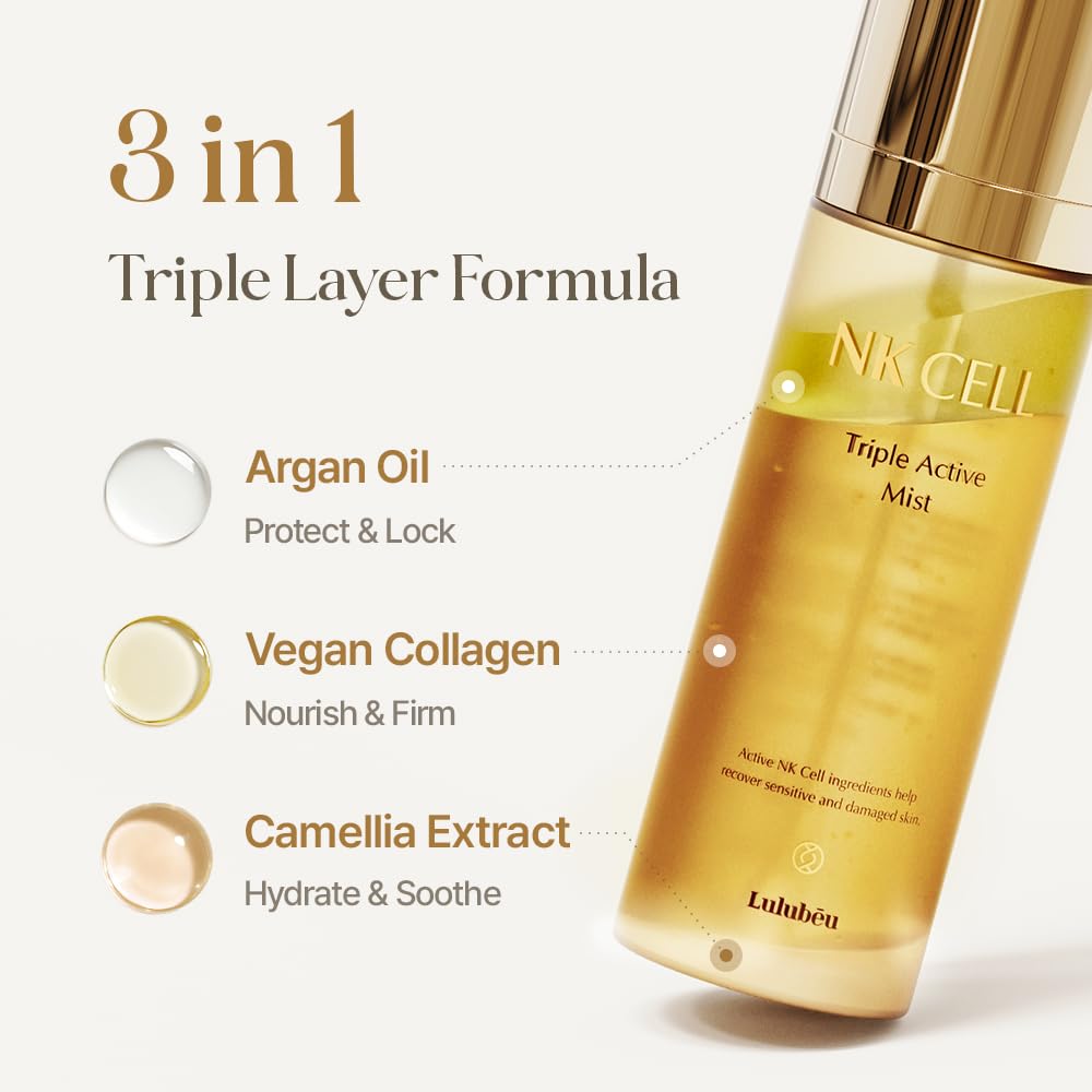 Triple Active Mist | Korean Skincare Glow Spray Serum for Radiant, Dewy Skin - Hydrating Daily Treatment