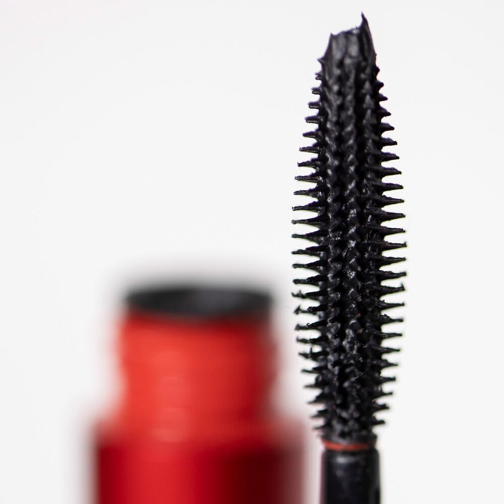 Smashbox Super Fan Lash Lengthening Mascara - Fanned-Out Volume & Length, Long-Wearing, 0.34 Fl Oz, Black