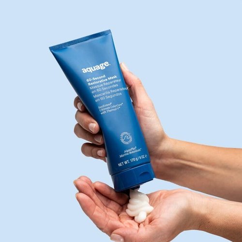 AQUAGE 60-Second Restorative Mask - Restores Strength & Moisture | Seals Shine - 6 oz