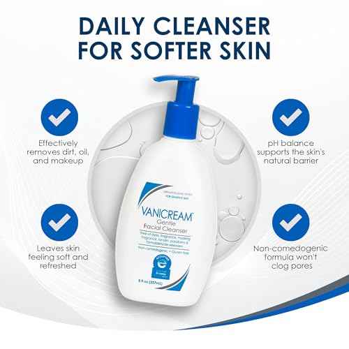 Vanicream Gentle Facial Cleanser with Pump Dispenser - 8 fl oz - Formulated Without Common Irritants for Those with Sensitive Skin