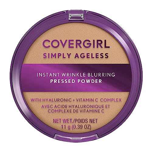 Covergirl Simply Ageless Instant Wrinkle Blurring Pressed Powder, Buff Beige, 0.39 Oz.