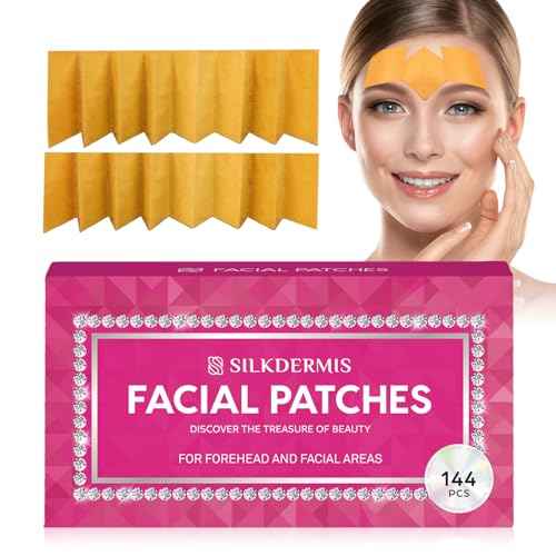 Forehead and Facial Wrinkle Patches: Anti Wrinkle Facial Patches overnight- Forehead Wrinkles Treatment 144 Pcs