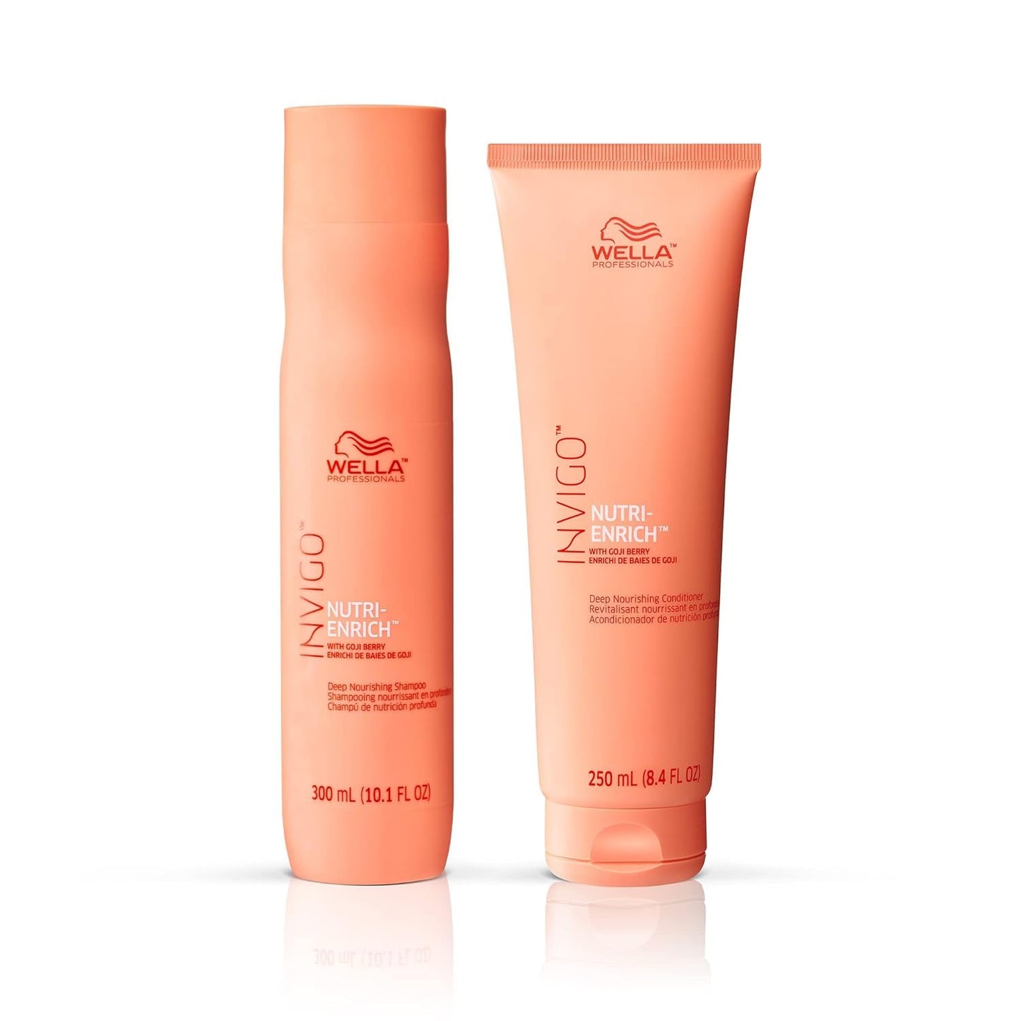 Wella Professionals Invigo Nutri-Enrich Shampoo & Conditioner Set - Deep Moisturizing for Dry, Damaged Hair